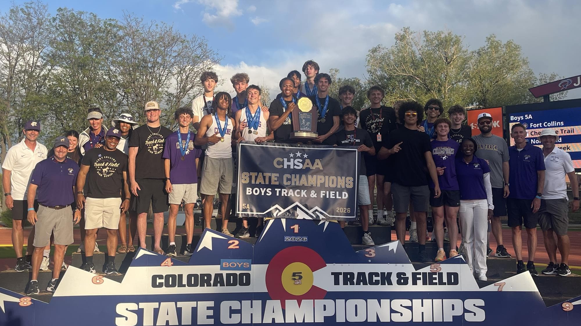 5A Boys - Fort Collins team photo after winning the state championship