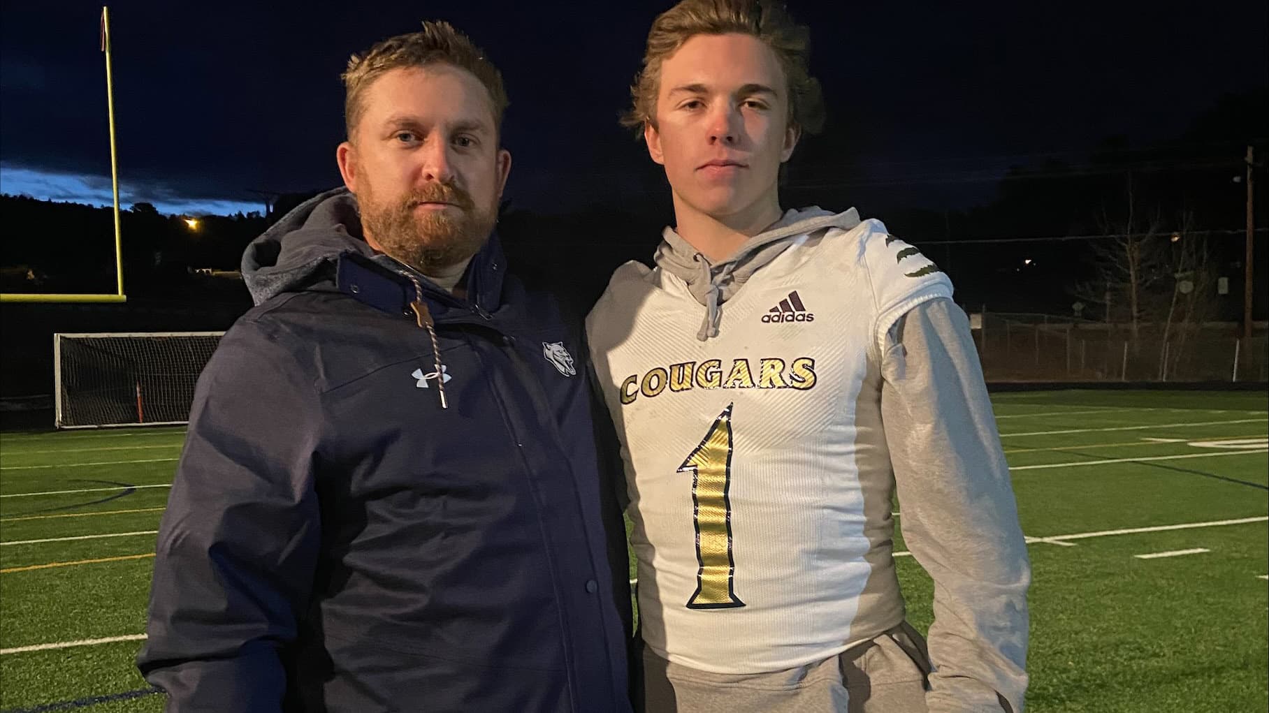 Coach Matt Van Praag Evergreen football