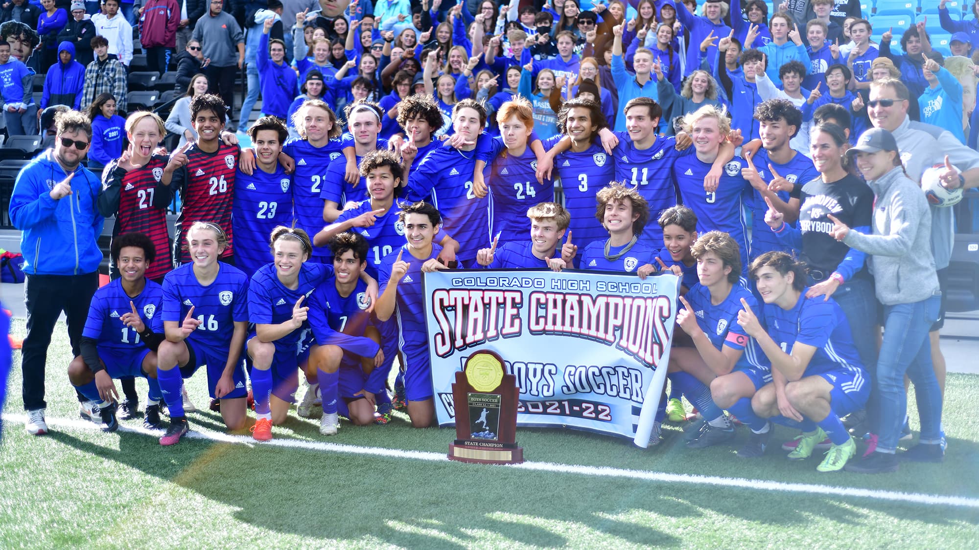 Grandview boys soccer fall 2021 boys soccer champions