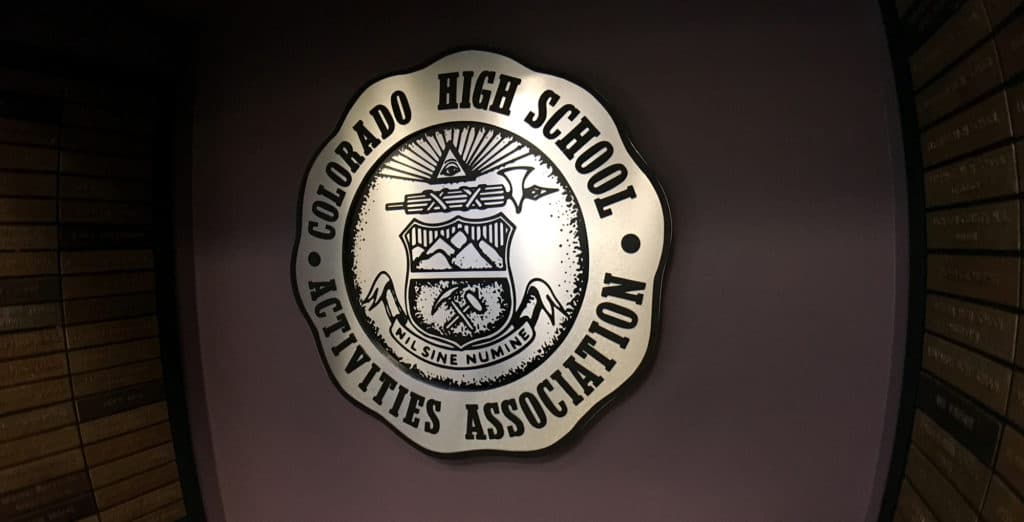 CHSAA seal plaque