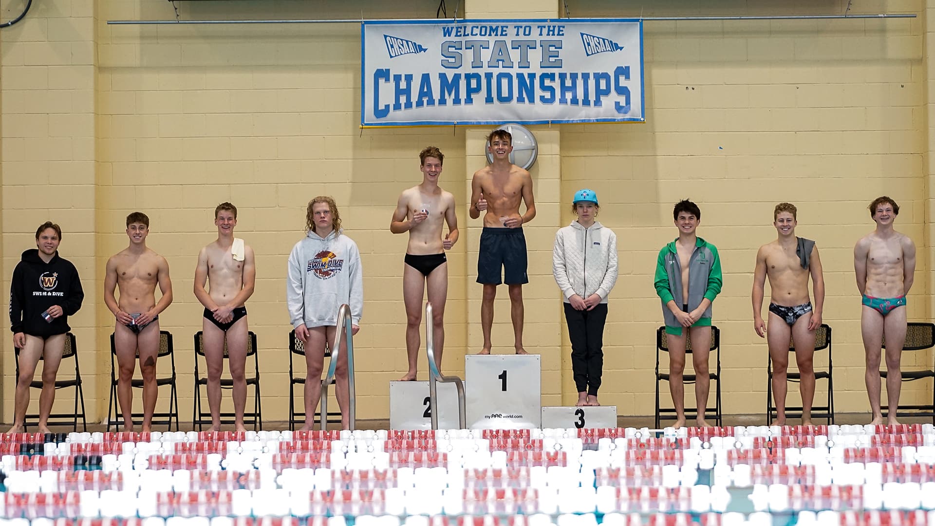 2022 4A diving podium
