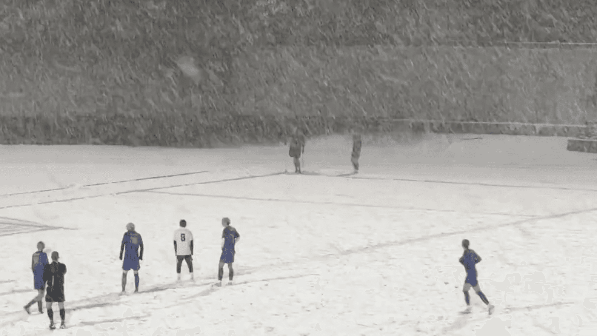 Cherry Creek soccer in the snow