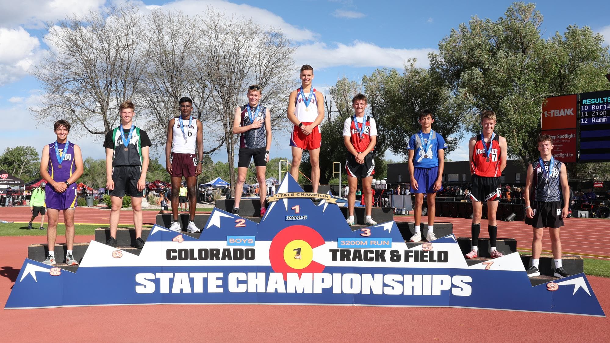 2025 1A Boys 3200m Podium