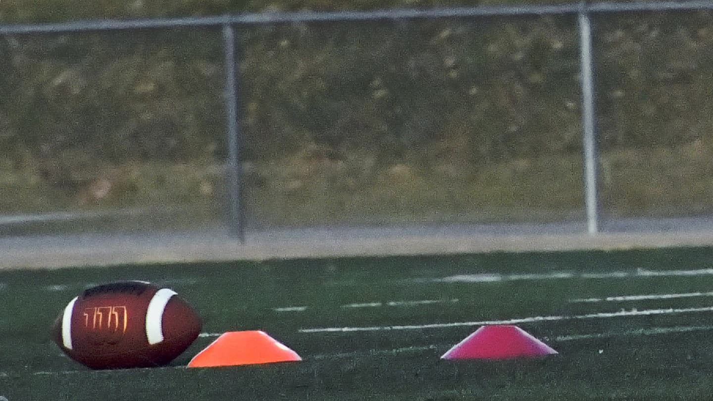 Football and cones