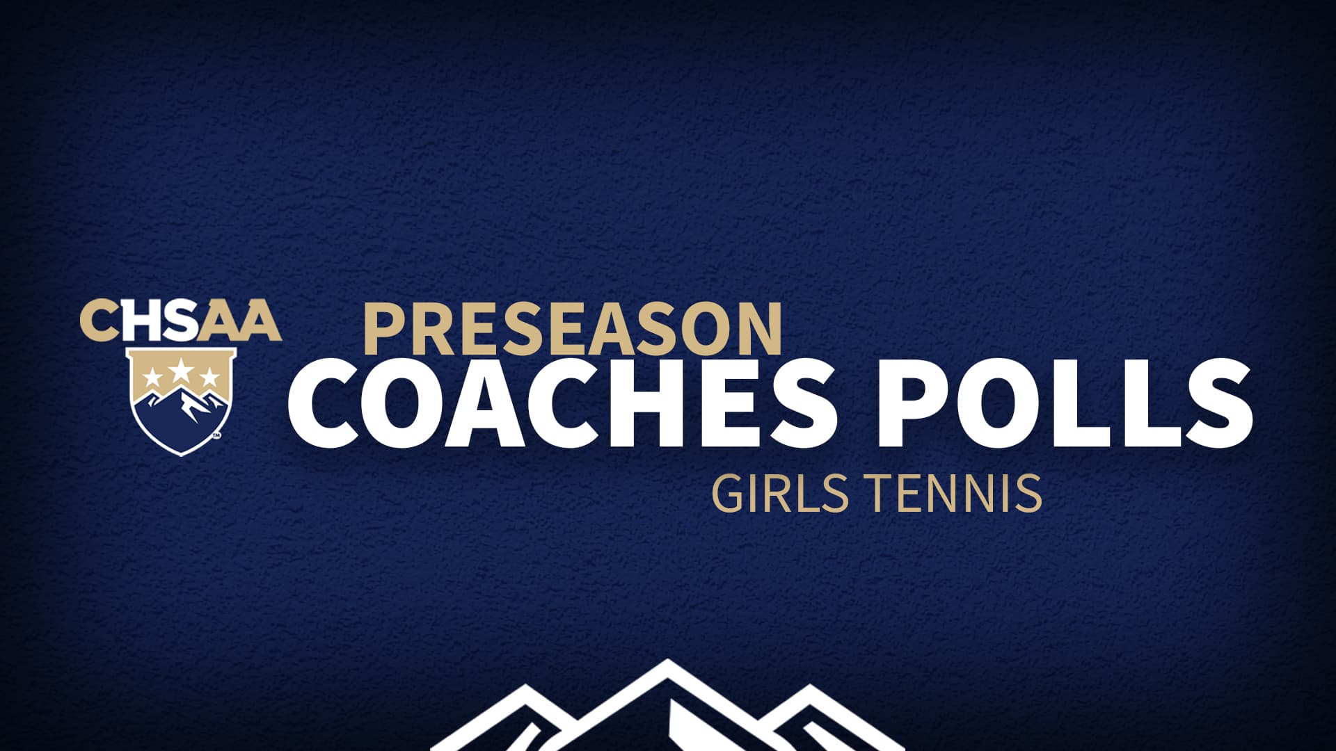 Preseason Coaches Poll - Girls Tennis