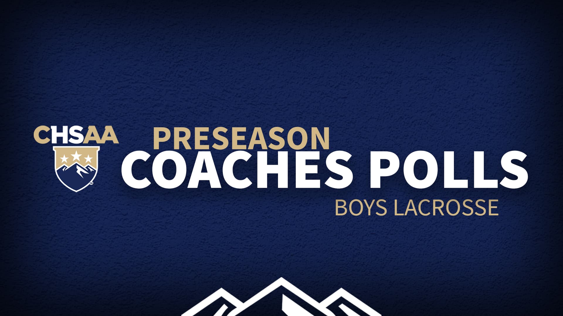Preseason Coaches Poll - Boys Lacrosse