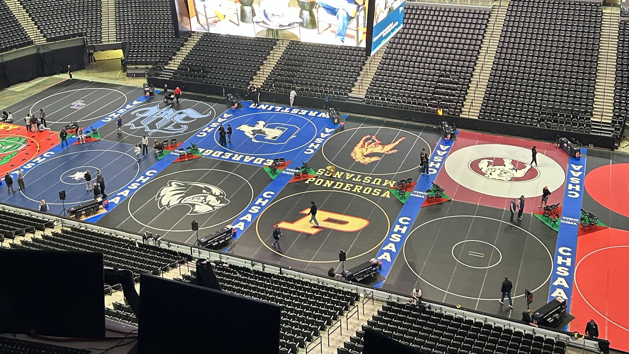 Wrestling State Championships Mats