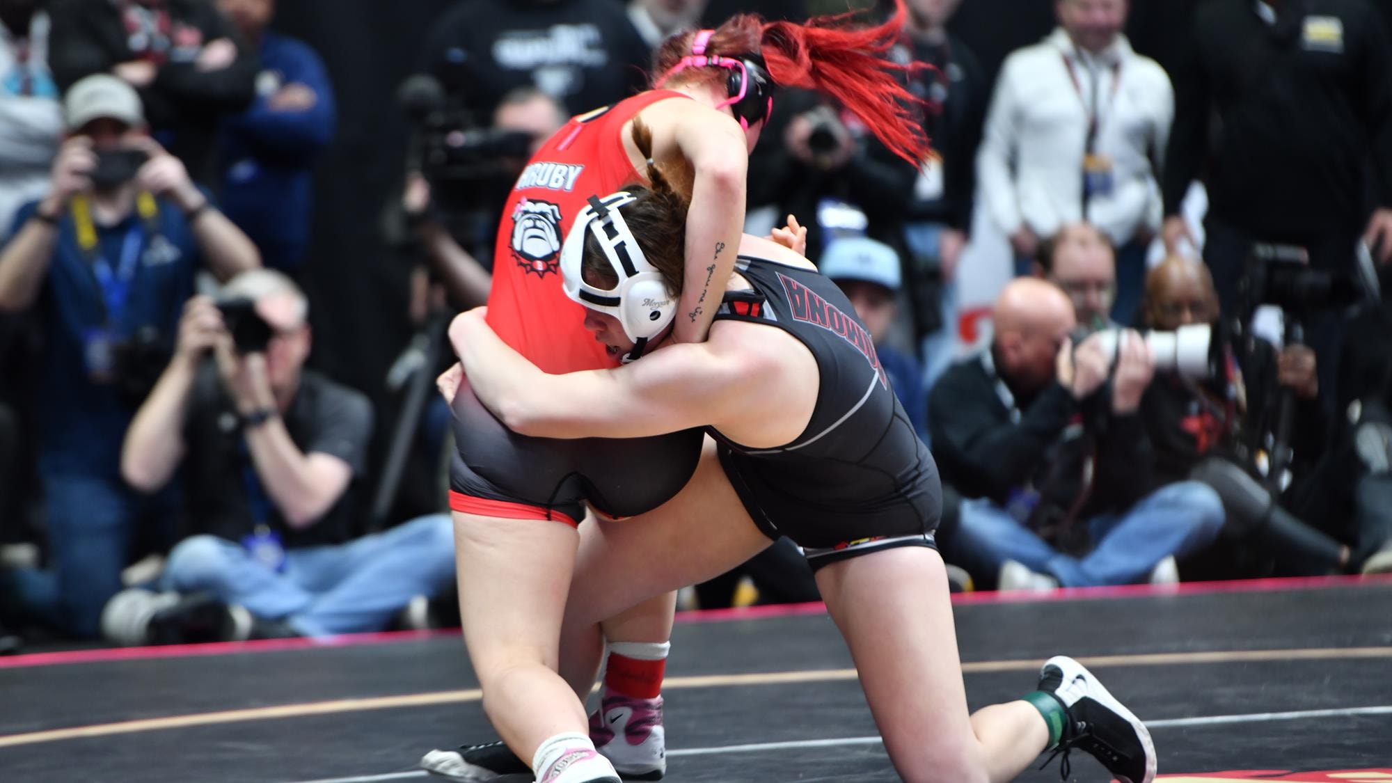 State Wrestling - 5A Girls 155 - Brighton's Matilda Hruby vs Pomona's Timberly Martinez