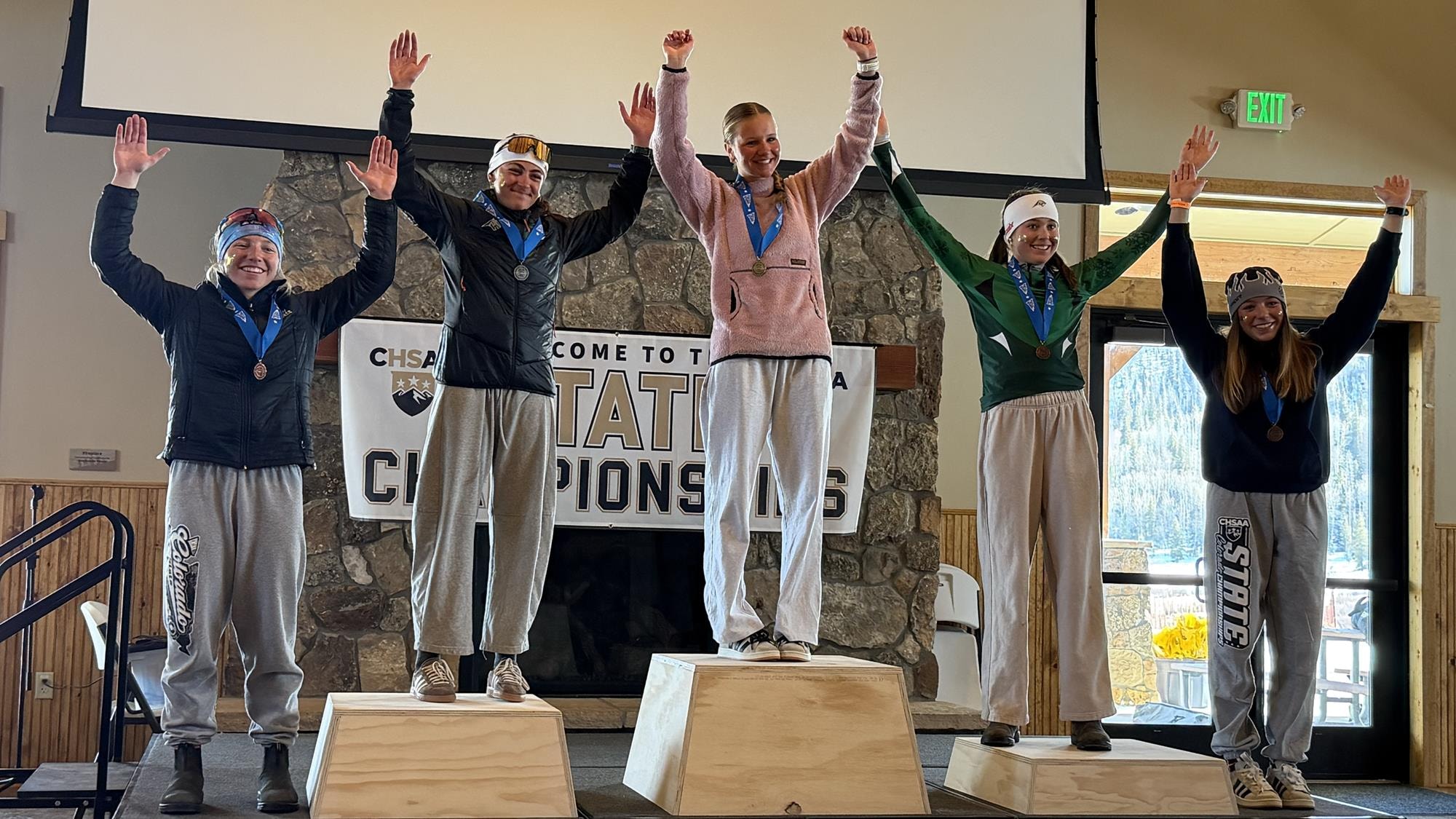 Girls Nordic podium