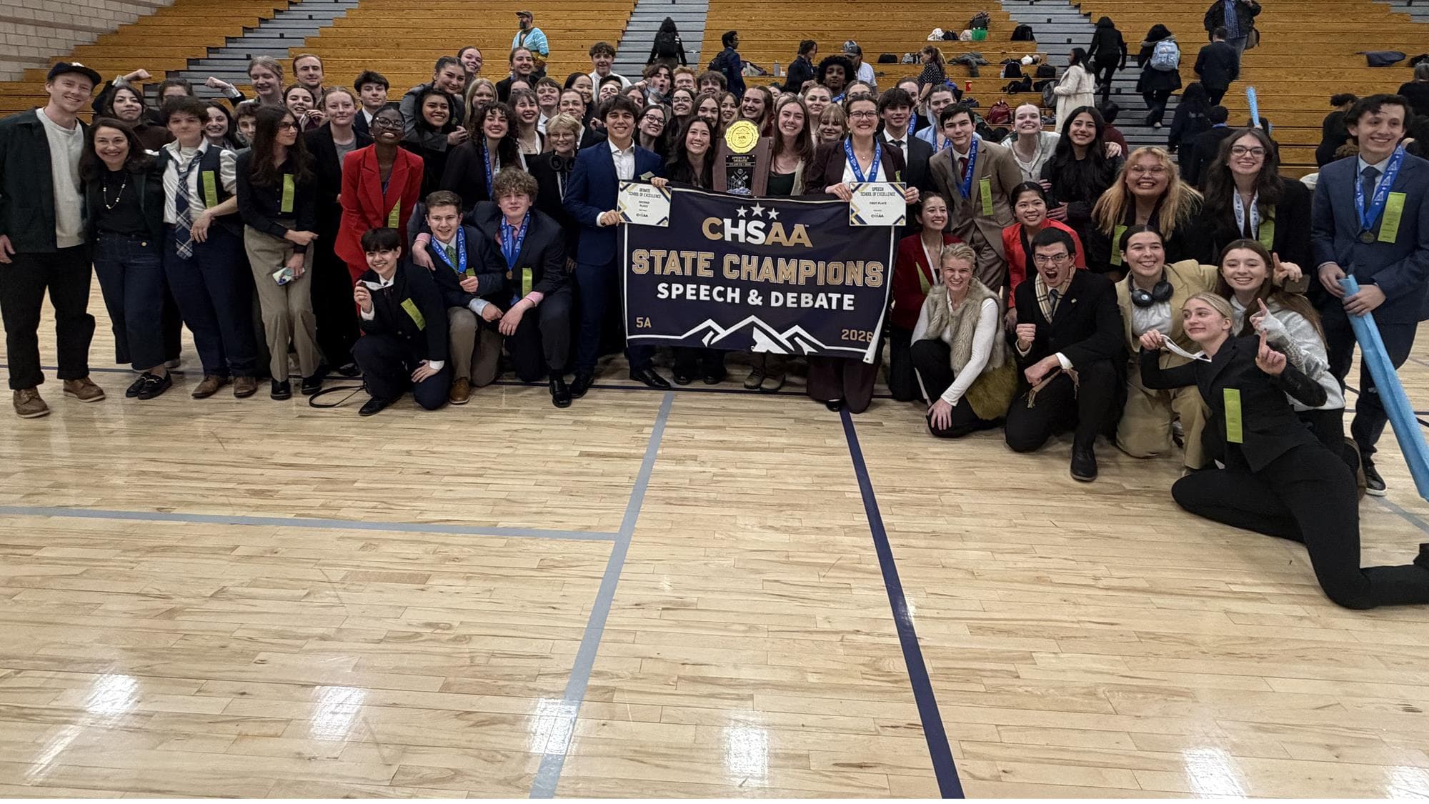 5A speech & debate state champion George Washington team photo