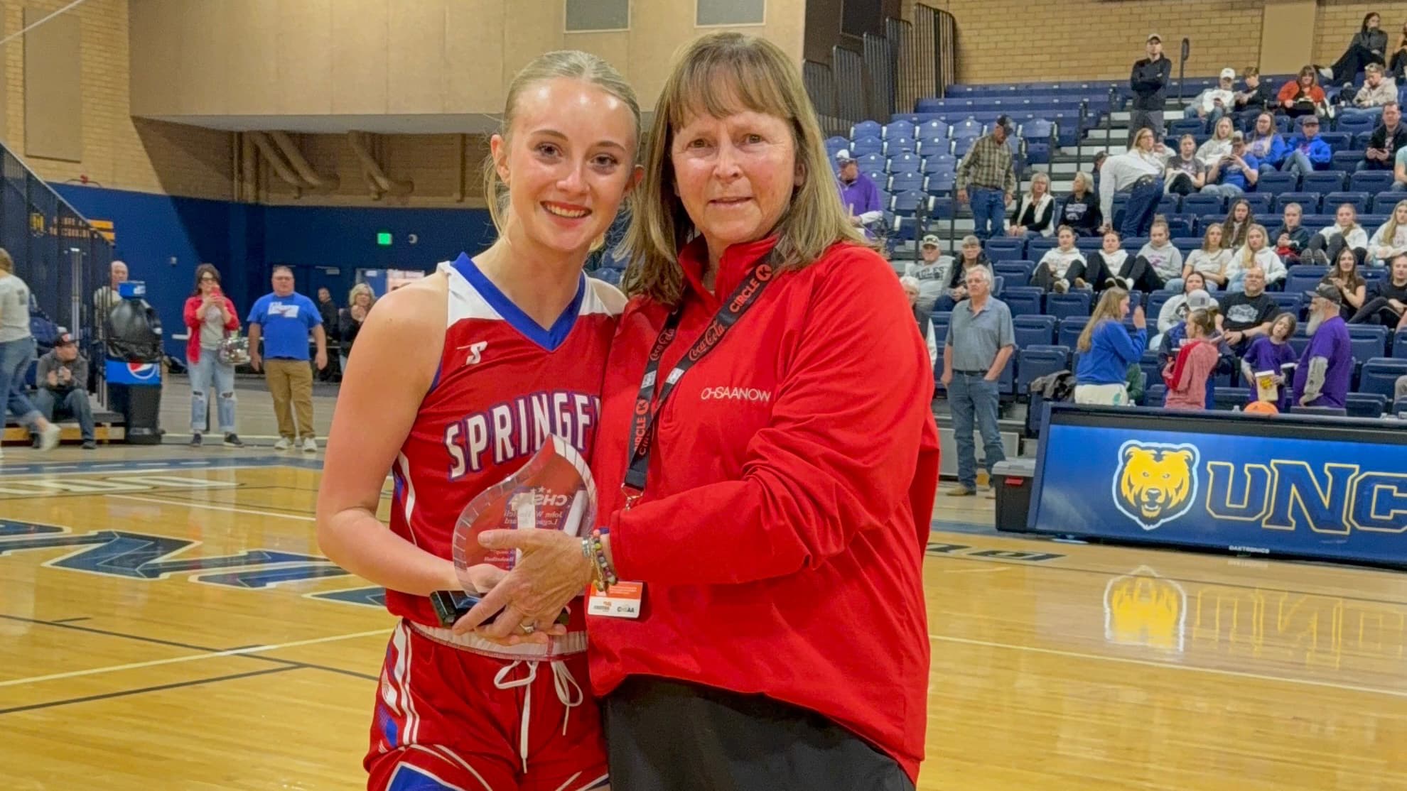 Springfield's Dakota Reid was named the John W. Haefeli Award winner