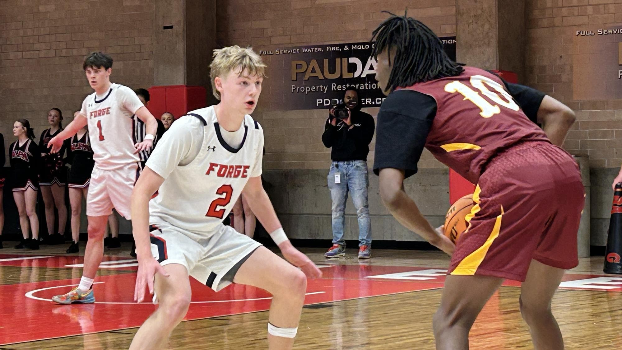 Forge Christian's Levi Clark at state basketball at DU