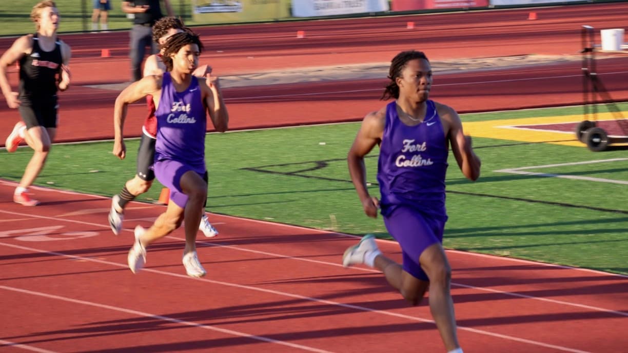 Fort Collins sprinter DJ Ruff leads a race