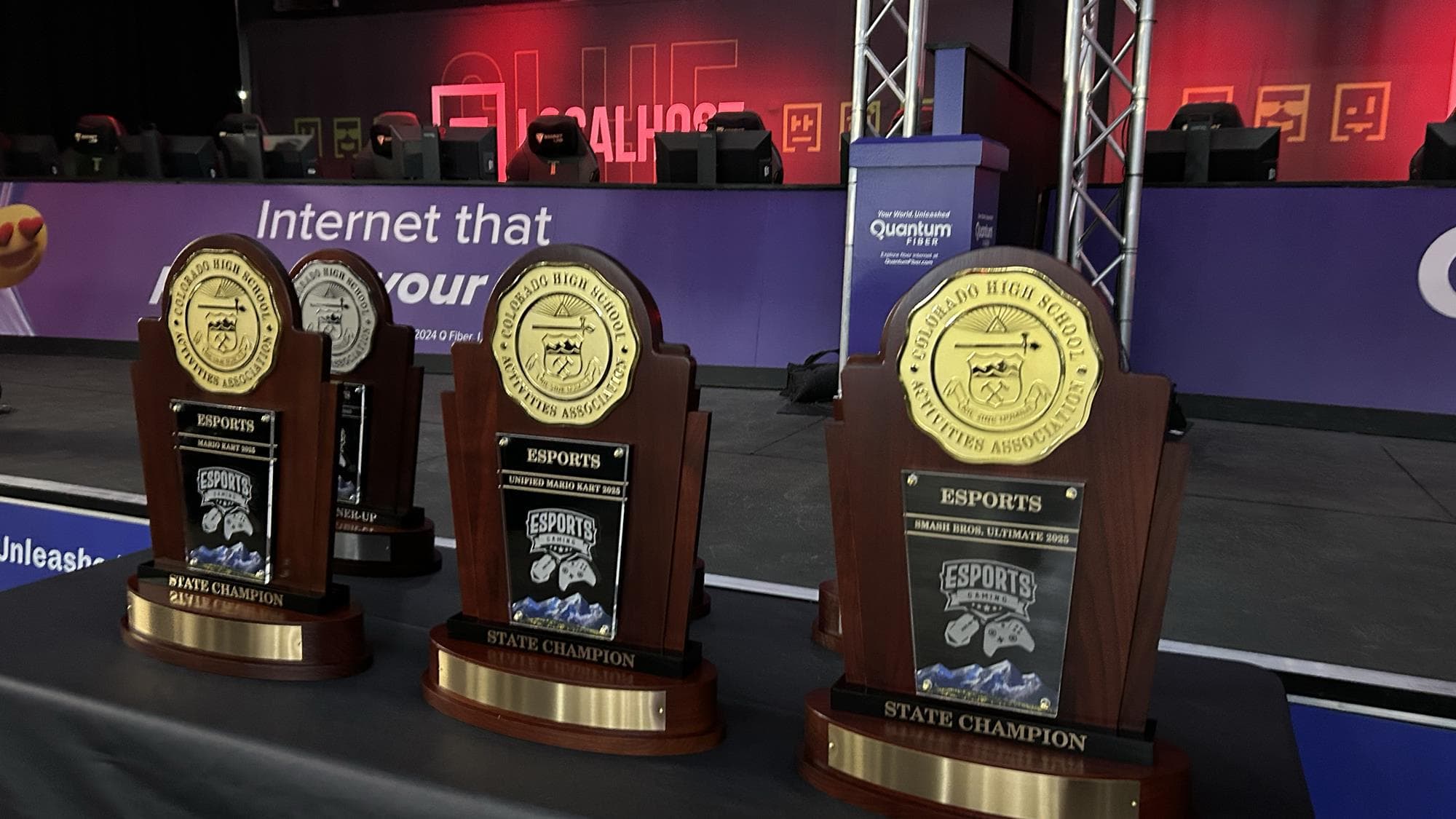 Esports trophies at Localhost Spring 2025
