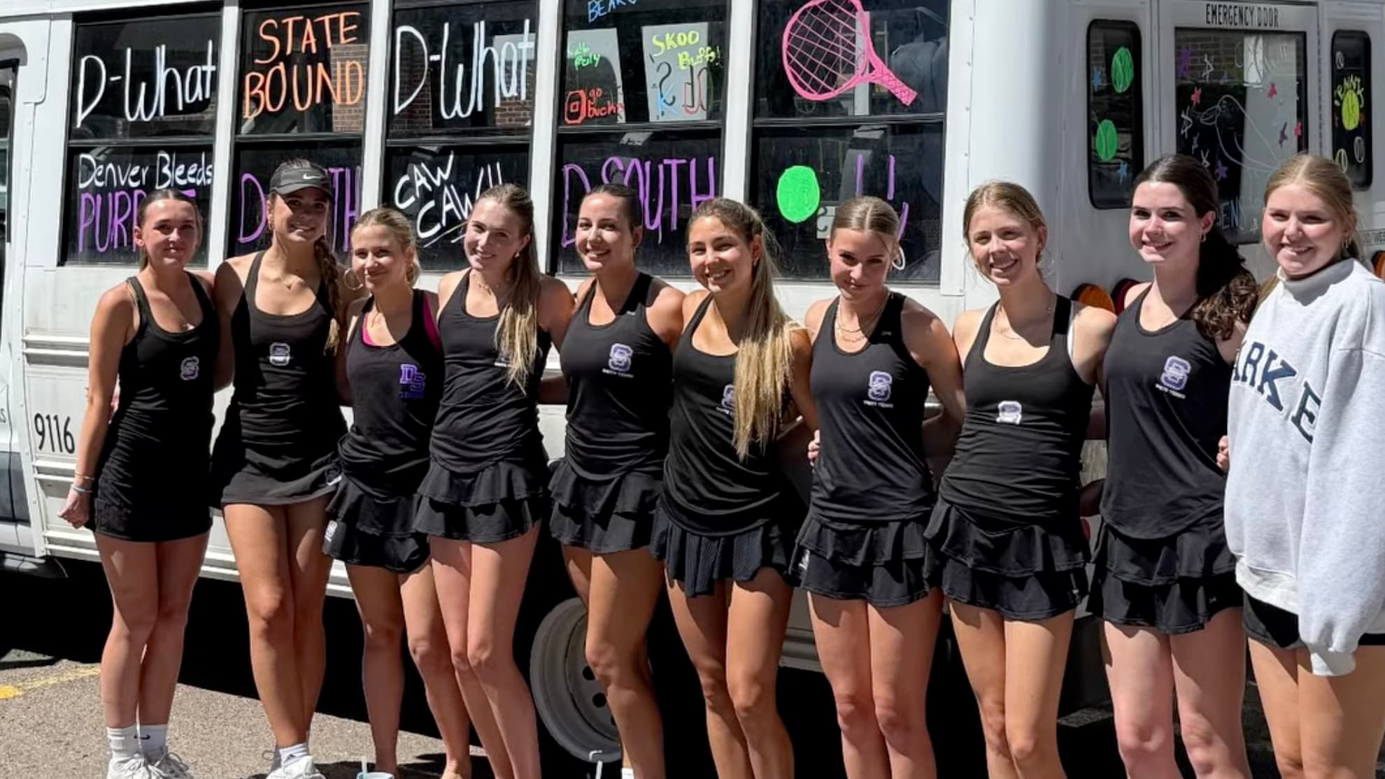 Denver South Girls Tennis First Round Win - courtesy of dsouth_athletics Instagram
