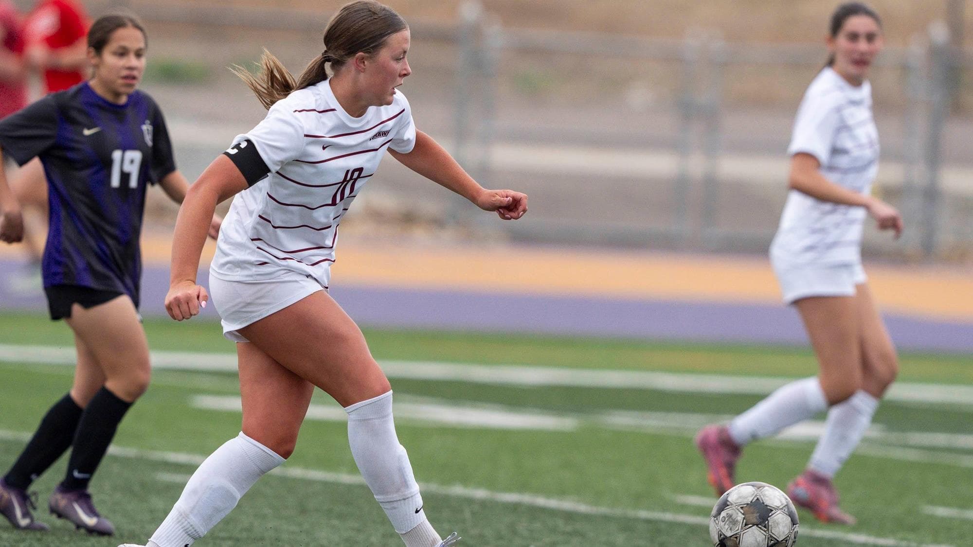 Clare Jones of Cheyenne Mountain playing soccer