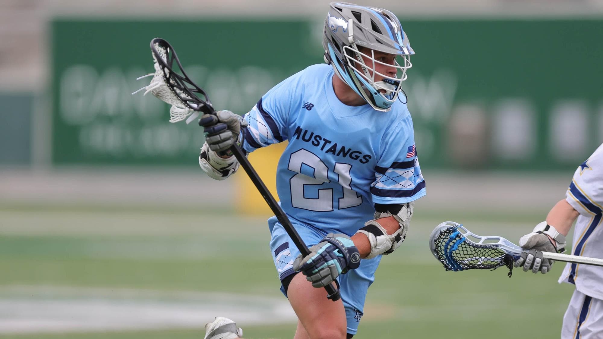 Levi Rillos of Ralston Valley playing lacrosse