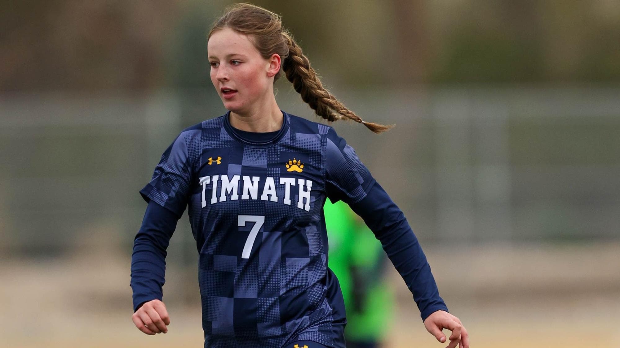 Lily Eisbrener of Timnath playing soccer