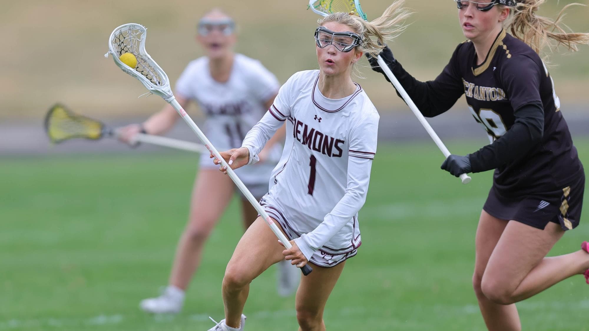 Katie Hufford of Golden playing lacrosse