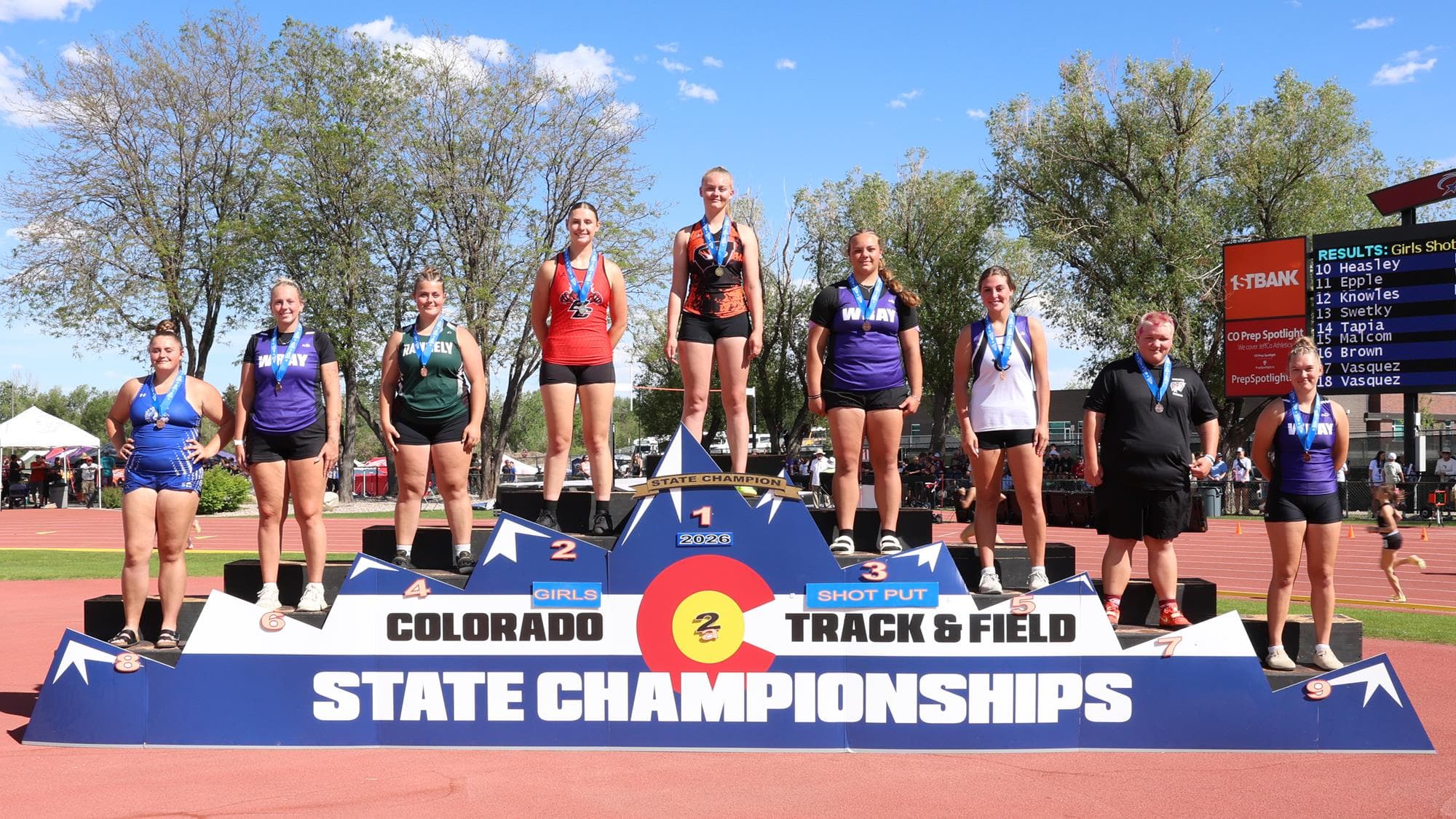 2A Girls Track - Shot Put