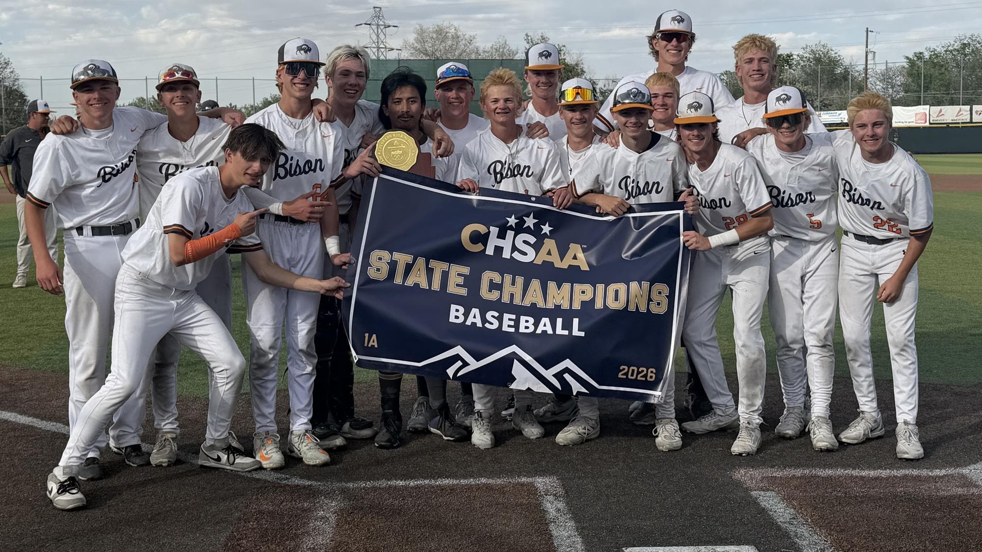 Flatirons Academy team photo after winning the 1A baseball state championship