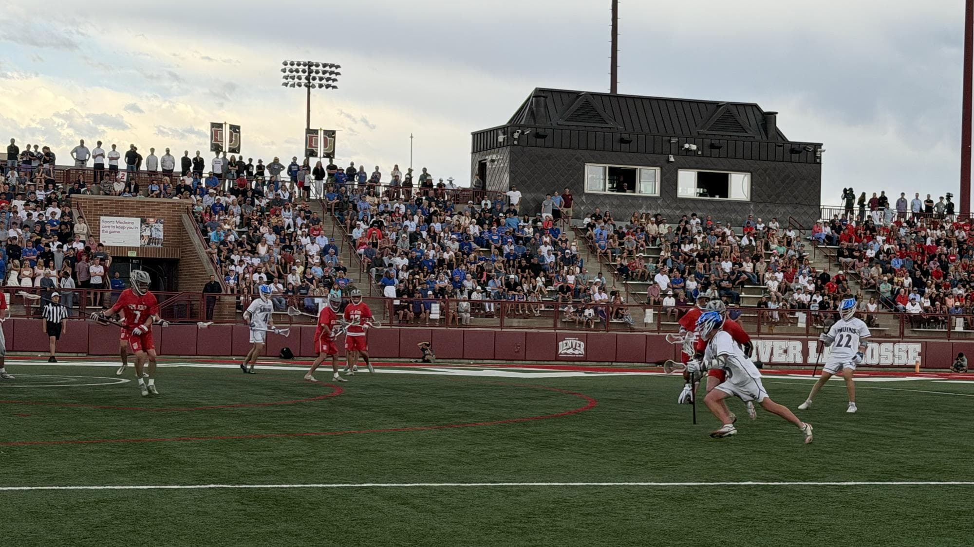 Boys lacrosse Cherry Creek vs Valor Christian state semifinals at DU Peter Barton
