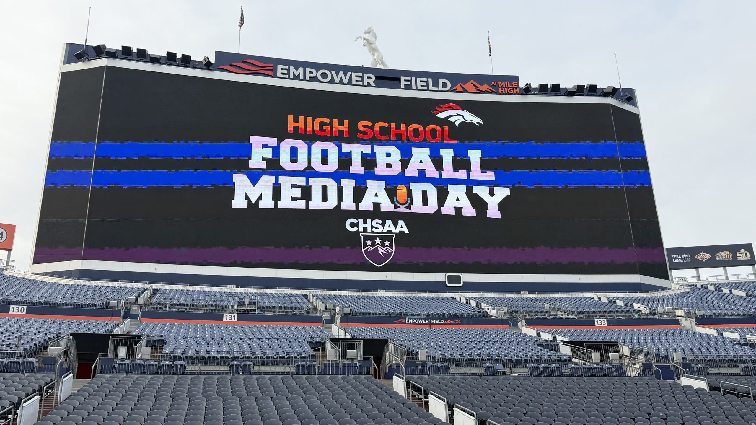 CHSAA, Broncos Football Media Day Sign