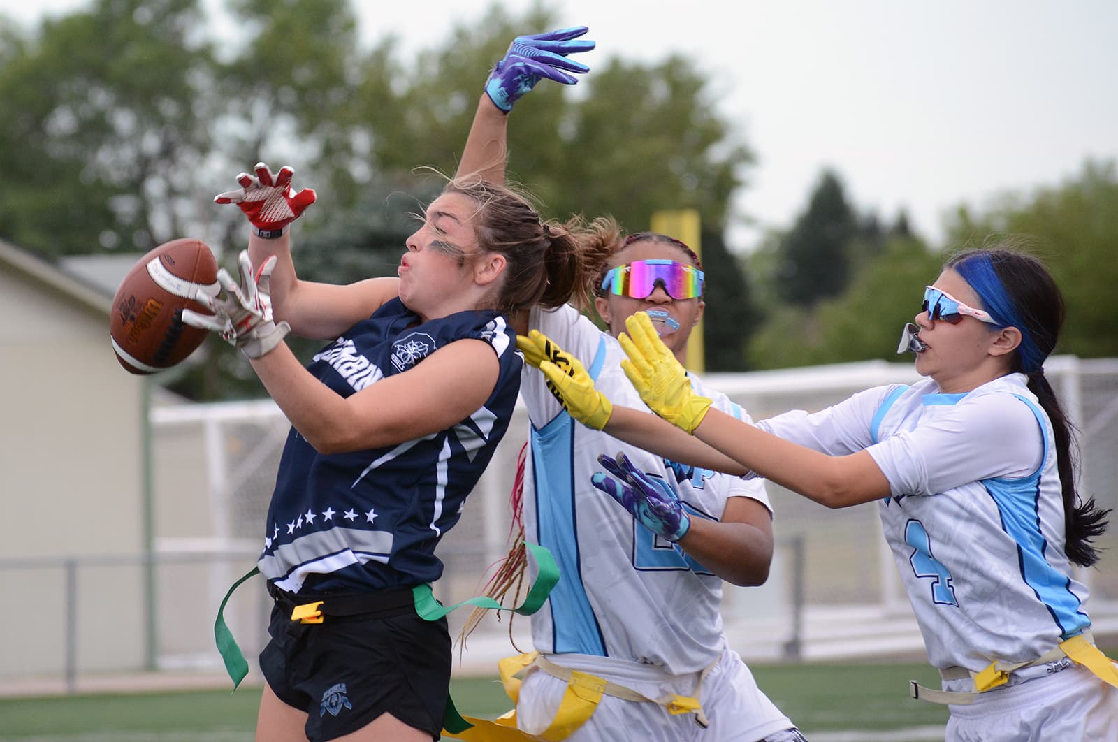 Vista PEAK flag football rallies to defeat Columbine at Trailblazer Stadium
